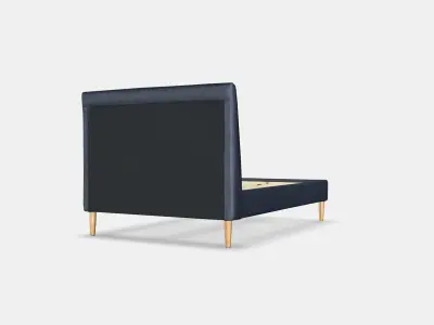 IDANAS Upholstered bed frame Low-poly 3D model