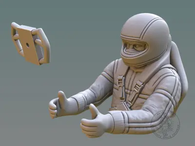 Driver Bust 3D print model