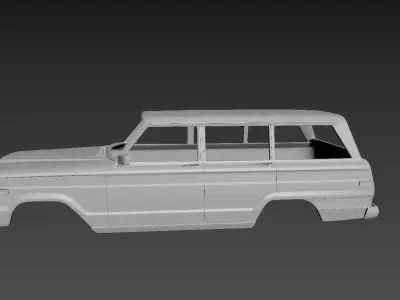 Jeep Grand Wagoneer 1991 Body For Print 3D print model