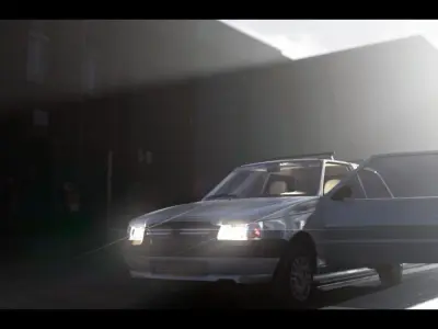 Fiat uno mille duas portas 3D model