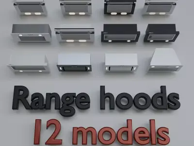 Range hoods  3D model