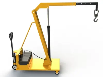 Hydraulic Crane 3D model