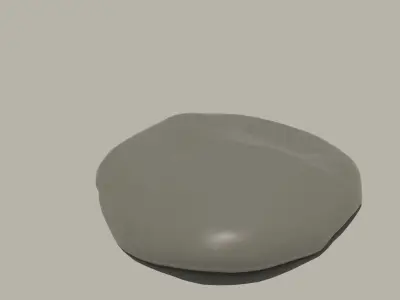 Rock 2 and UV map Free low-poly 3D model