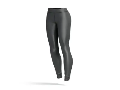 Black Womens Leggings - sport female leggins 3D model