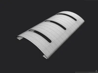 Bike Rack M01 Low-poly 3D model