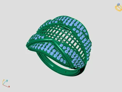 Women Ring 3DM Womens Ring 3d models 3D print model 3D print model 32