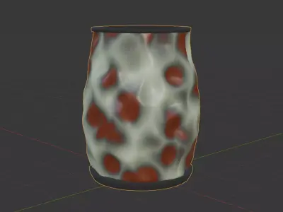 a peculiar vase Free low-poly 3D model