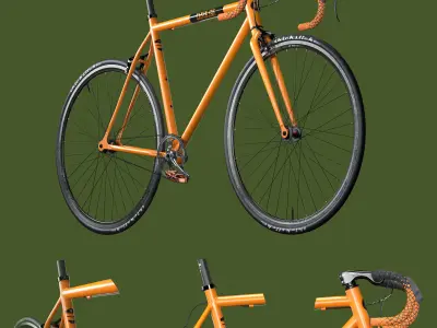 Fixed bike 3D model