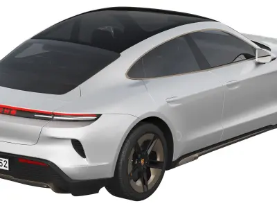 Porsche Taycan Turbo S 2024 3D model