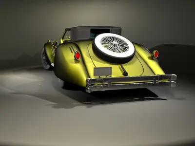 Old car from the 30 3D model