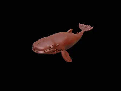 Whale Animal Sculpture 3D print model get