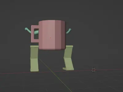Mini Mog Robot Free low-poly 3D model