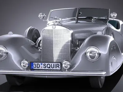 Mercedes-Benz 500K Erdmann Rossi 1936 3D model