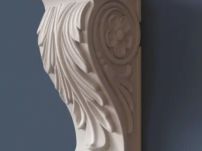 Decorative Corbel 3D model 8