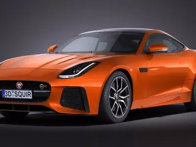 Jaguar F-Type SVR Coupe 2017 3D model