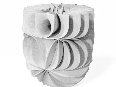 Halima Cassell Acapella sculpture 3D model