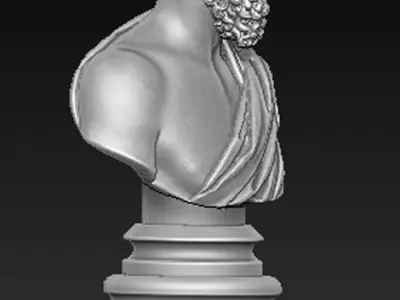 Roman Bust 2 3D model 3D print model