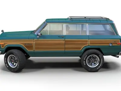 Offroad Jeep Wagoneer Low-poly 3D model