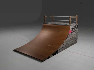 RAMP SKATEBOARD THAI 3D model