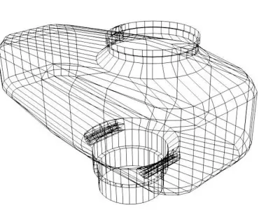 Paintball Loader - Type 2 3D model