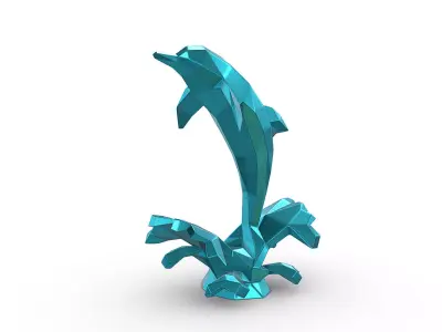 dolphin figure 3D print model