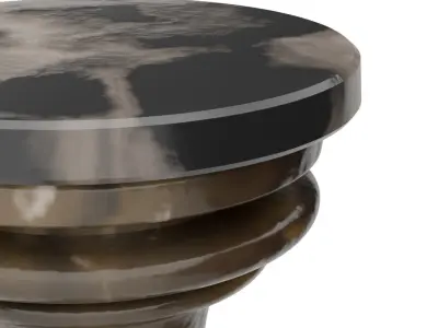 Decorative Marble Column Pedestal Low-poly 3D model