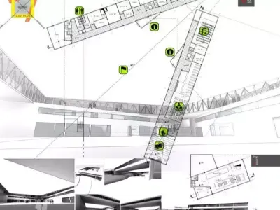 2D and 3D AutoCAD faculty 3D model