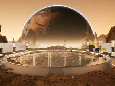 Cosmic Circle Showcase Place 3D model