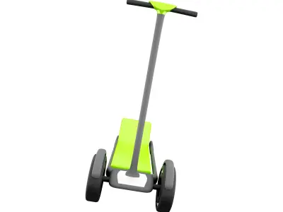 3d Kickboard mini economy 3-wheeled icon 3D model