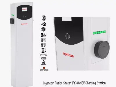 Ingeteam Fusion Street Fs3Mw EV Charging Station 3D model