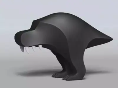 Tyrannosaurus Rex Creature Figure Art Toy  3D print model