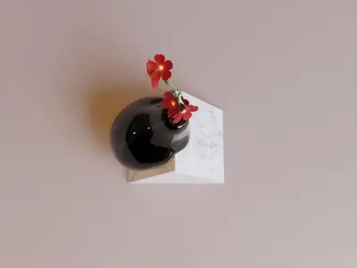 Drop vase plant pot 3D model