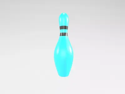 Bowling Pin v1 003 Low-poly 3D model