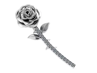 Rose Diamond Pendant 1641 3D print model