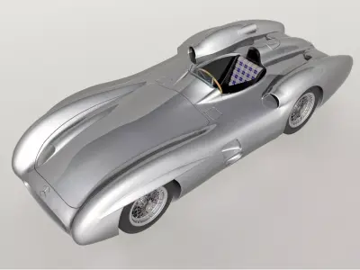 Mercedez W196 Monza 1954 3D model
