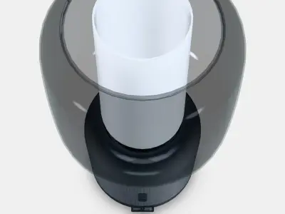 SYMFONISK Speaker lamp w Wi-Fi glass shade Low-poly 3D model