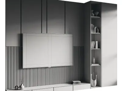 Tv wall 181 3D model