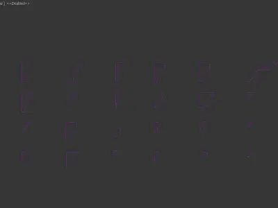 Set of Cornice Moulding Profiles Including Corner  Low Poly 3D model