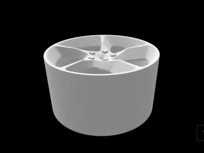 Ferrari Daytona SP3 oem scalable and printable rims 3D print model