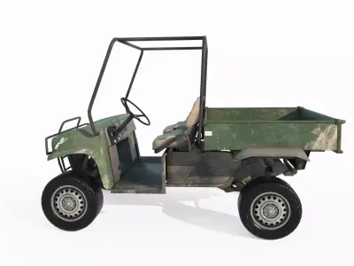Modern vehicle small truck 3D model