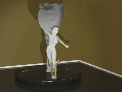 Female Statue 3D model