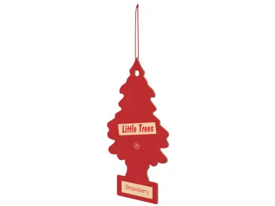 Car Freshener Little Trees Strawberry Fragrance 3D model