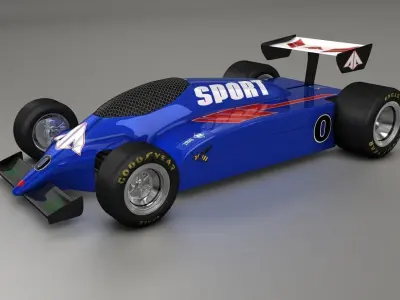 MASK Formel 1 Concept Racing Car with XPresso  3D model