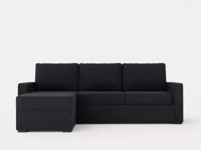 Maja Sofa Bed 3 Seater Reversible Dark Gray Low-poly 3D model