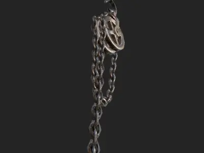 Old Rust Chain Low-poly 3D model