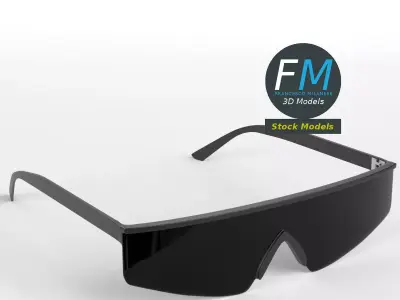 Sunglasses biker 3D model