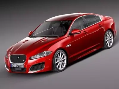 Jaguar XF-R 2014 3D model