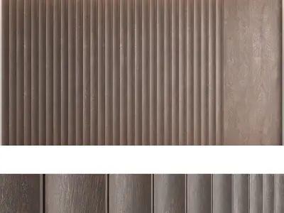 Wood panels set8 3D model