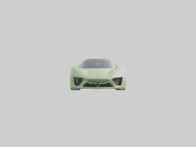 Eco Friendly Car Mode 1 Low-poly 3D model