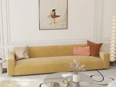 Parisian interior scene 3D model 3D model